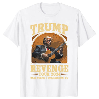 Trump Revenge Tour 2024 T-Shirt Graphic Support Take America Back The Return Fans Short Sleeve T Shirts Women Men Clothing - MAGA Mart