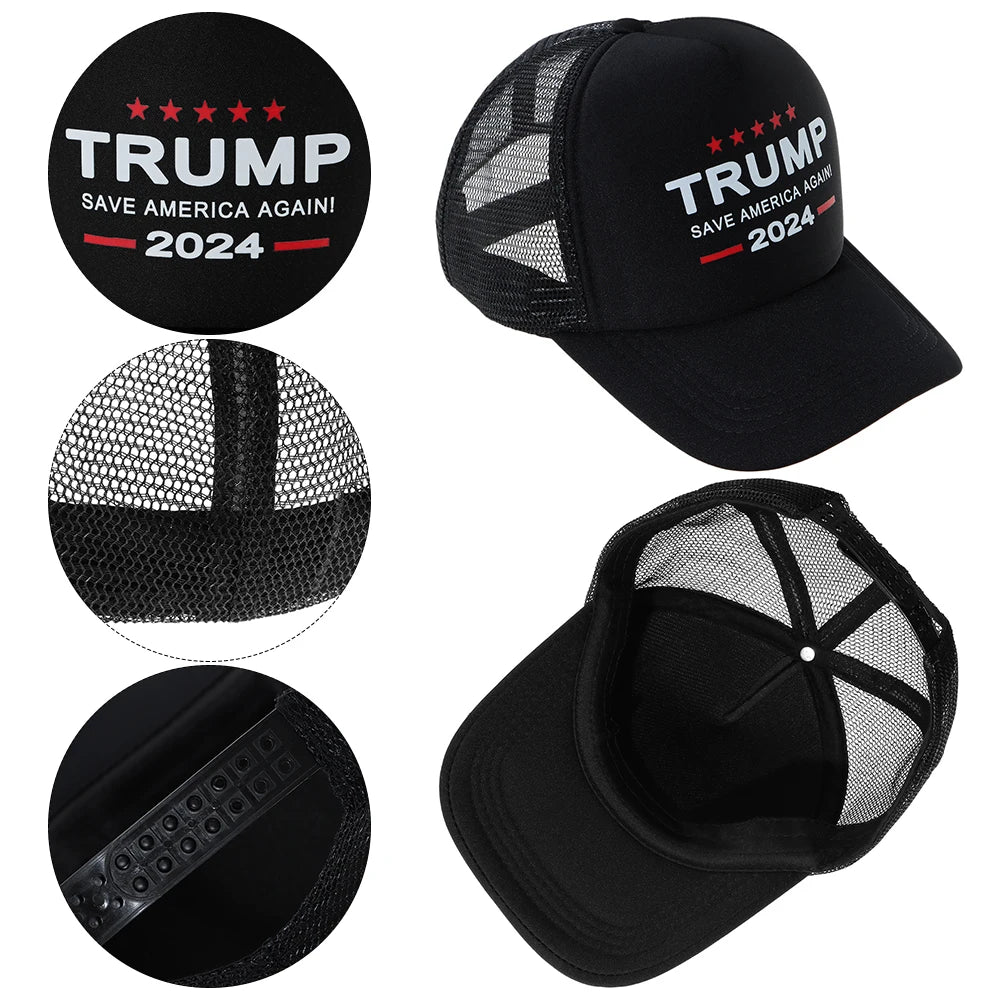 Trump 2024 US Flag Baseball Cap Trump Cotton Sunscreen Hats Adjustable Camo Trump Supporters Cap Trump Supporters Hat - MAGA Mart