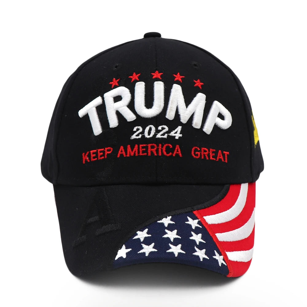 Stylish Donald Trump 2024 Cap USA Baseball Caps Keep America Great Snapback President Hat Embroidery Fashion Unisex Sunshade Hat - MAGA Mart