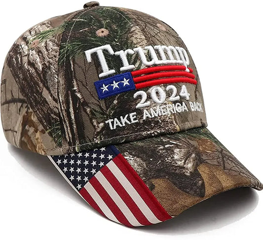 Trump 2024 Hat Donald Trump Hat Take America Back MAGA USA Embroidery Adjustable Baseball Cap - MAGA Mart