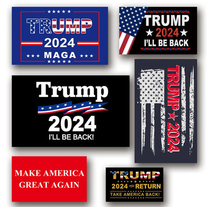 Trump 2024 Flag  Save America Again Take America Back Flag 3x5FT Outdoor Polyester with Canvas Header and 2 Brass Grommets - MAGA Mart