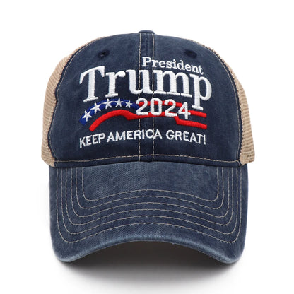 Stylish Donald Trump 2024 Cap USA Baseball Caps Keep America Great Snapback President Hat Embroidery Fashion Unisex Sunshade Hat - MAGA Mart