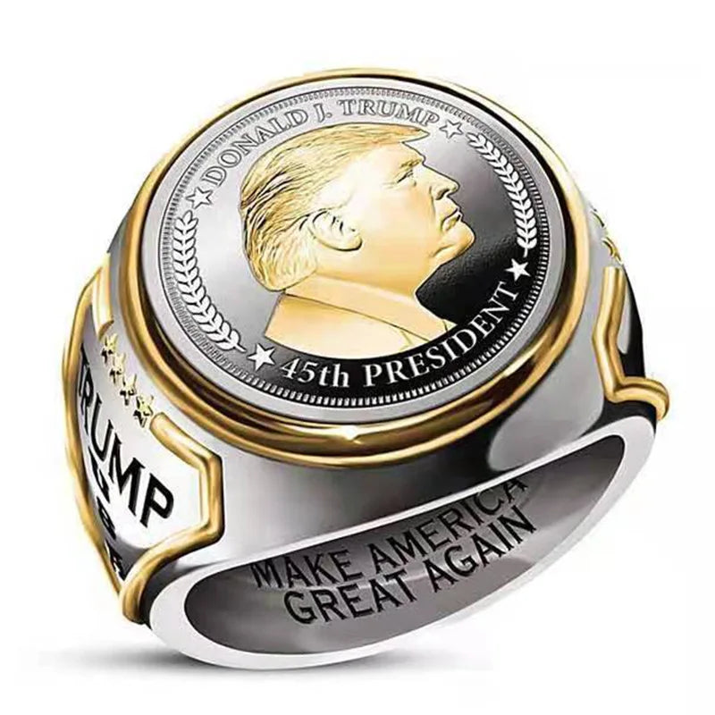 Silver Trump Pendant Ring - MAGA Mart