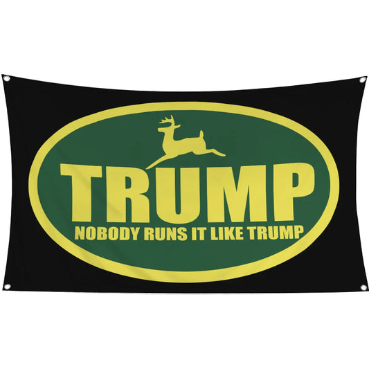 60x90cm 90x150 TRUMP NOBODY RUNS RUN IT LIKE TRUMP Flag Polyester Digital Printed Banner Tapestry curtain - MAGA Mart