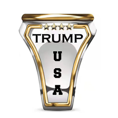 Silver Trump Pendant Ring - MAGA Mart