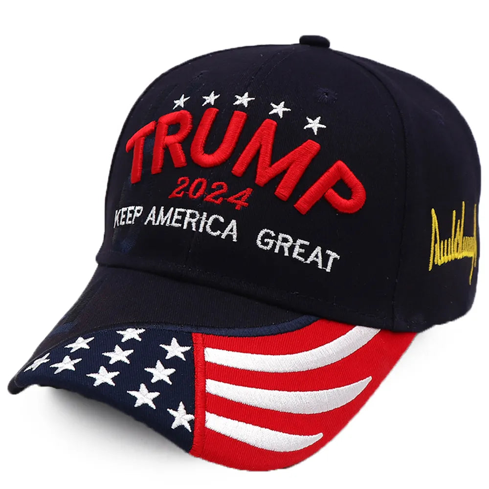 Stylish Donald Trump 2024 Cap USA Baseball Caps Keep America Great Snapback President Hat Embroidery Fashion Unisex Sunshade Hat - MAGA Mart