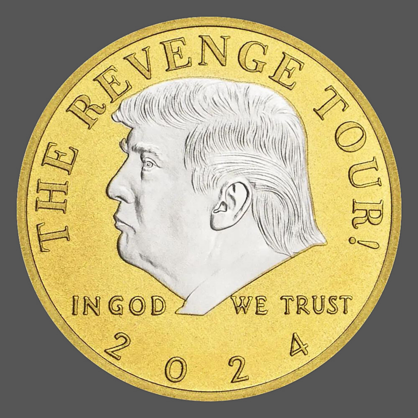 Gold Trump Revenge Coin - MAGA Mart