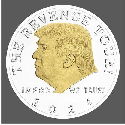 Silver Trump Revenge Coin - MAGA Mart