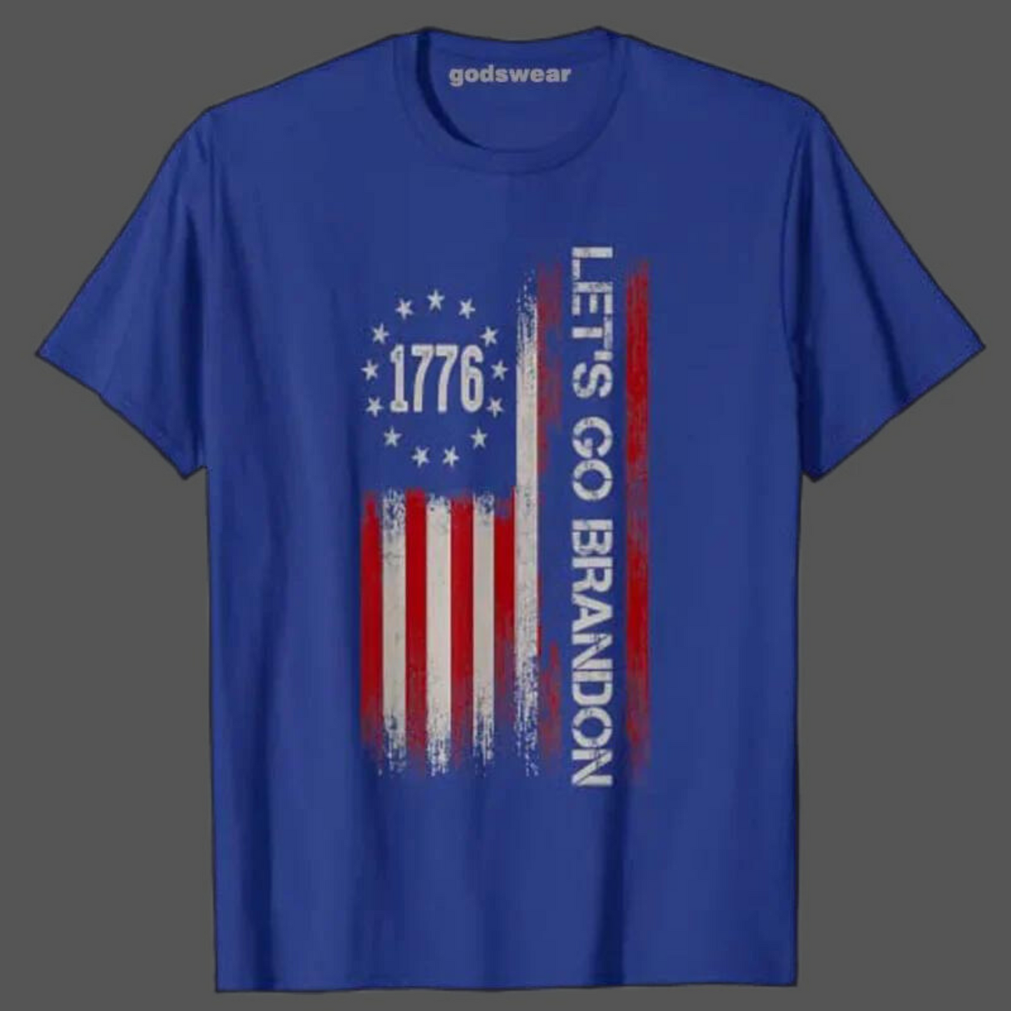 Lets Go Brandon USA Flag T-Shirt - MAGA Mart