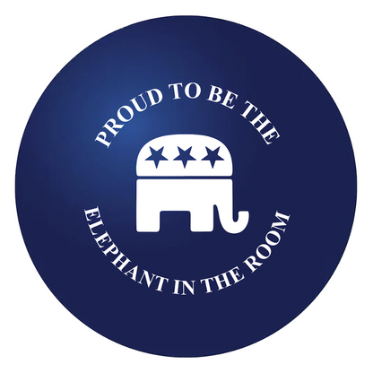 Trump 2024 GOP Logo Ball - Proud to be the Elephant in the Room MAGA Mart