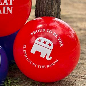 Trump 2024 GOP Logo Ball - Proud to be the Elephant in the Room MAGA Mart