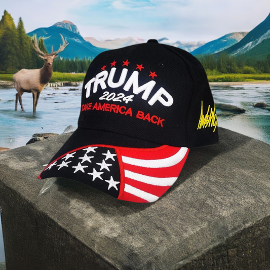 Trump 2024 American Brimmed Hat - MAGA Mart