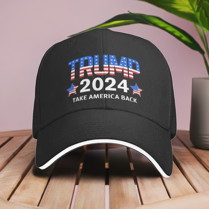 Trump 2024 Take America Back Polyester Baseball Hat MAGA Mart