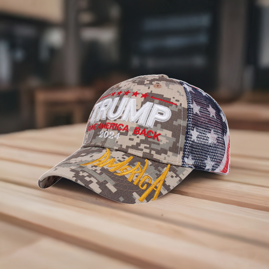 Pixel Camo Design MAGA Hat MAGA Mart