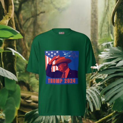 "Trump 2024" Patriotic Cowboy T-Shirt MAGA Mart