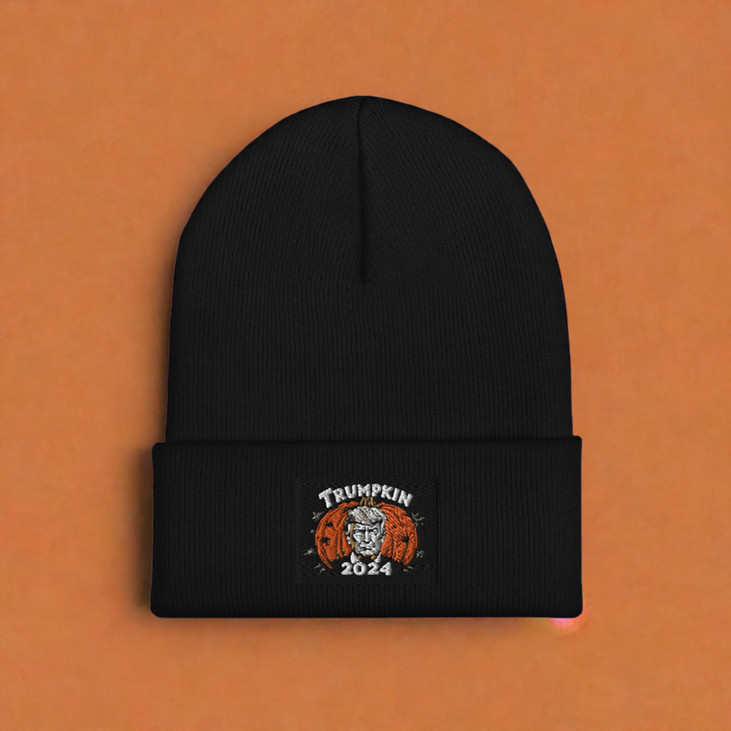 Trumpkin 2024 Cuffed Beanie – Stay Cozy, Stay Spooky!