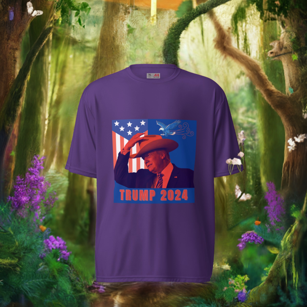 "Trump 2024" Patriotic Cowboy T-Shirt MAGA Mart