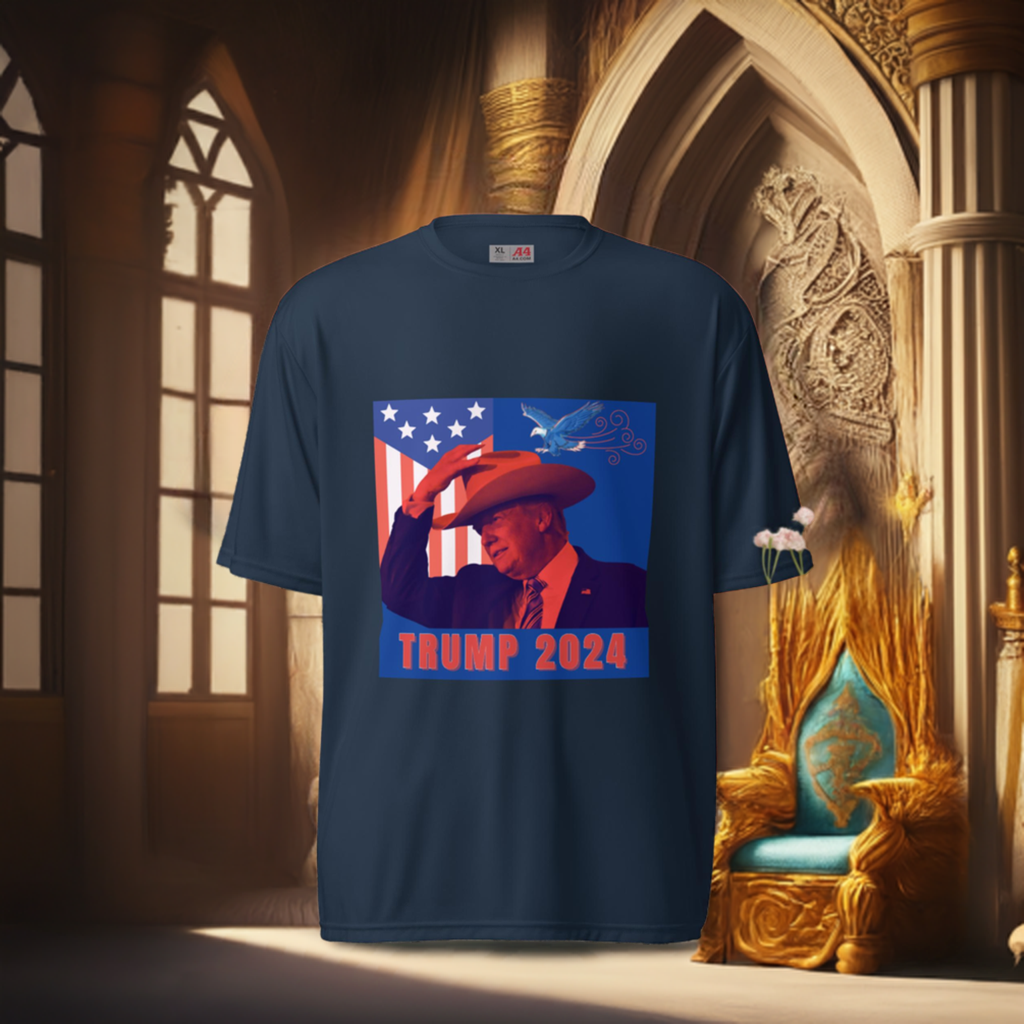 "Trump 2024" Patriotic Cowboy T-Shirt MAGA Mart