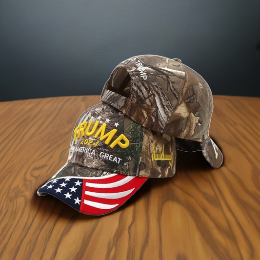 Trump 2024 Camo Hunting Hat MAGA Mart