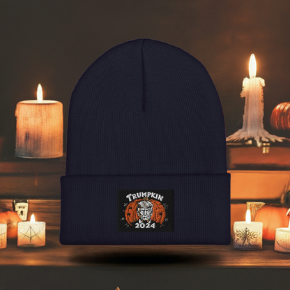 Trumpkin 2024 Cuffed Beanie – Stay Cozy, Stay Spooky!