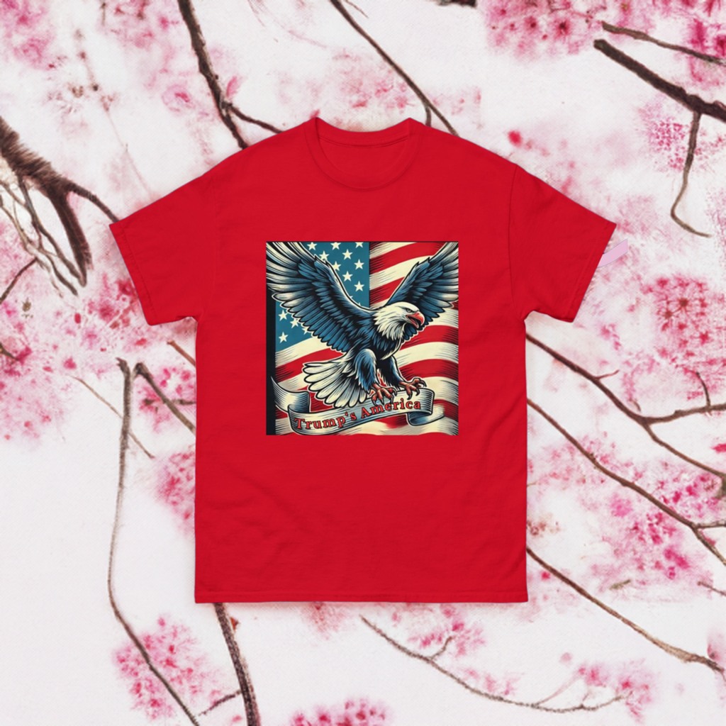 "Trump's America" Graphic Tee – Eagle & American Flag Edition