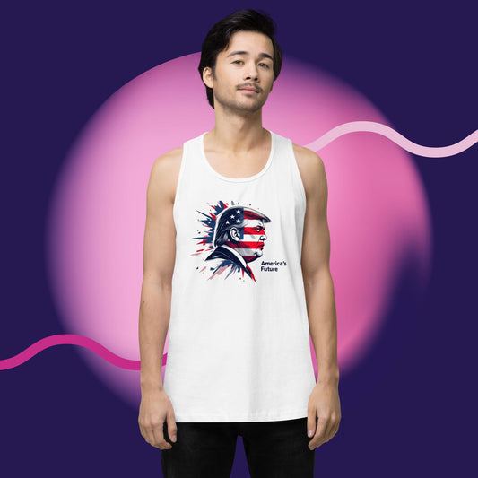 Men's Premium "Trump's America" Tank Top – Bold, Patriotic Power