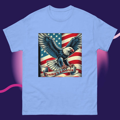 "Trump's America" Graphic Tee – Eagle & American Flag Edition