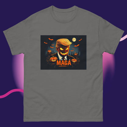 Dark Pumpkin MAGA T-Shirt – Spooktacularly Stylish!