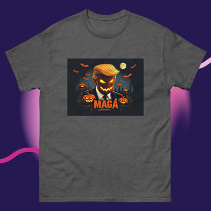 Dark Pumpkin MAGA T-Shirt – Spooktacularly Stylish!