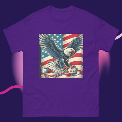 "Trump's America" Graphic Tee – Eagle & American Flag Edition