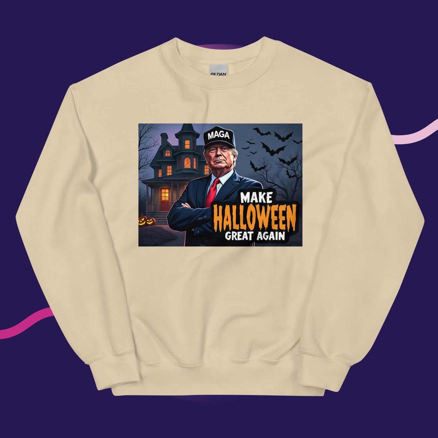 Make Halloween Great Again Sweatshirt – Cozy & Creepy!