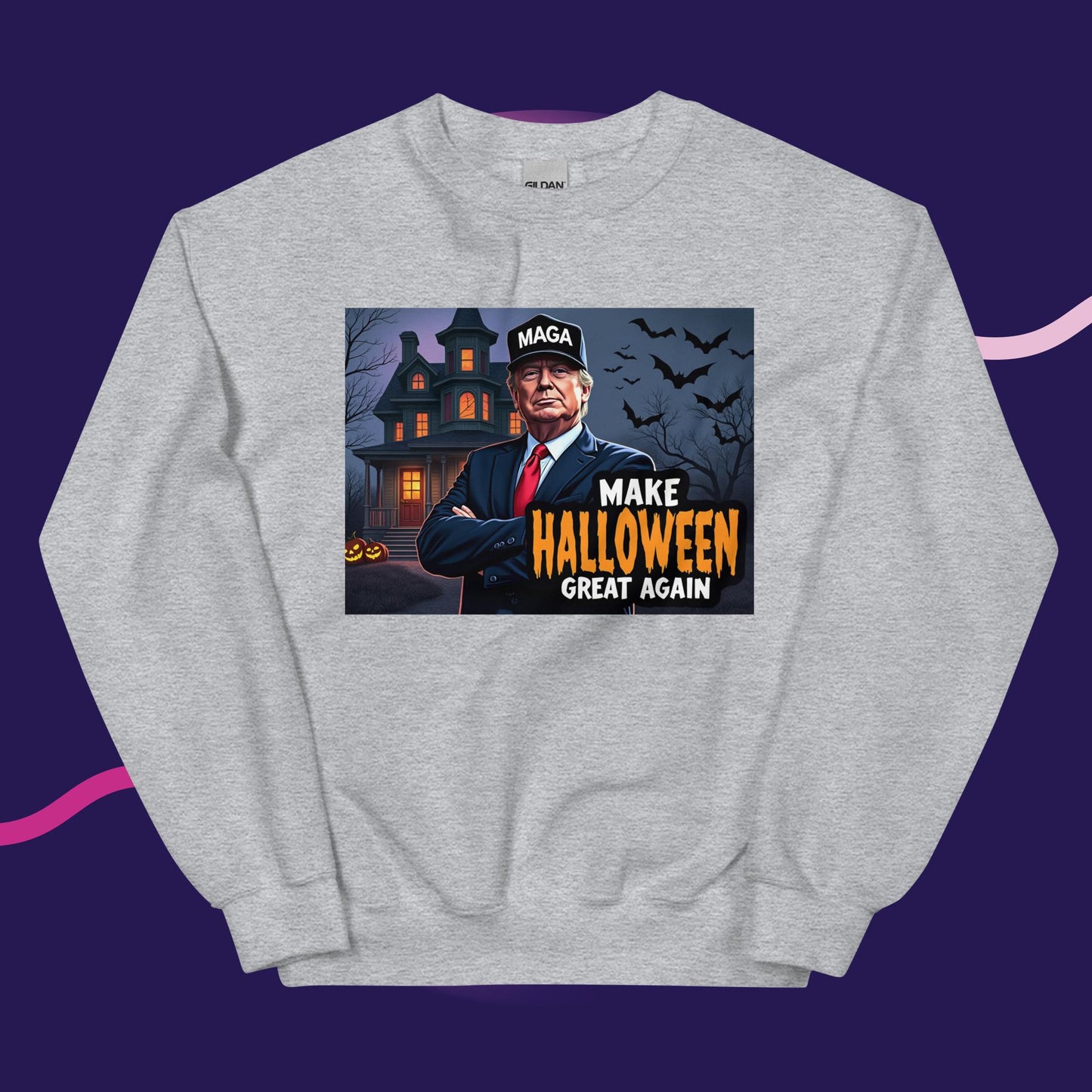 Make Halloween Great Again Sweatshirt – Cozy & Creepy!