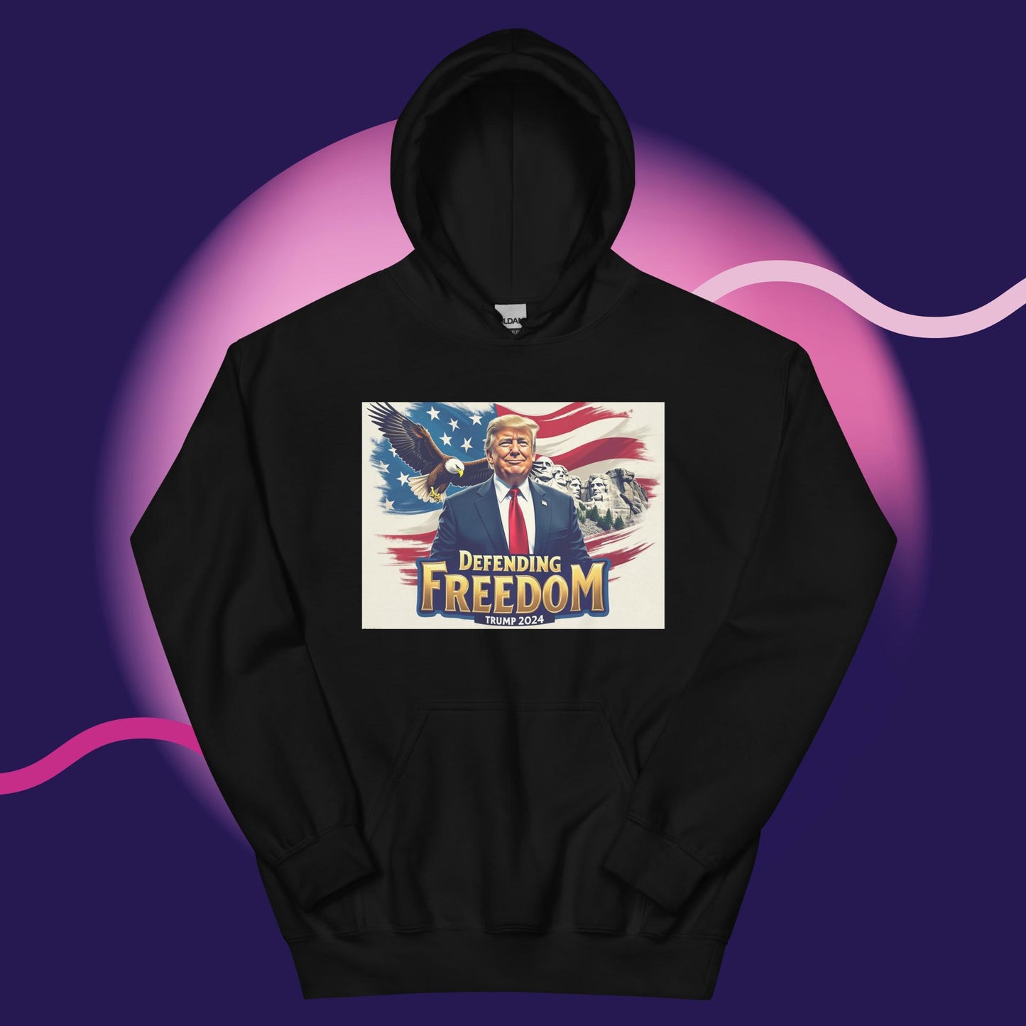 Defend Freedom Trump 2024 America Hoodie