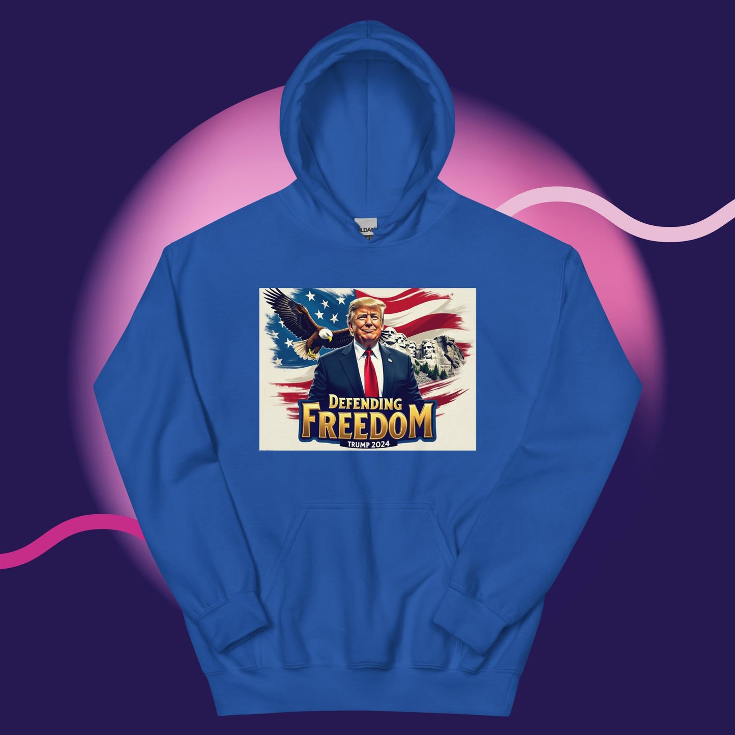 Defend Freedom Trump 2024 America Hoodie