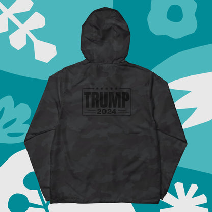 Trump 2024 Legends Never Die Zip-Up Windbreaker MAGA Mart