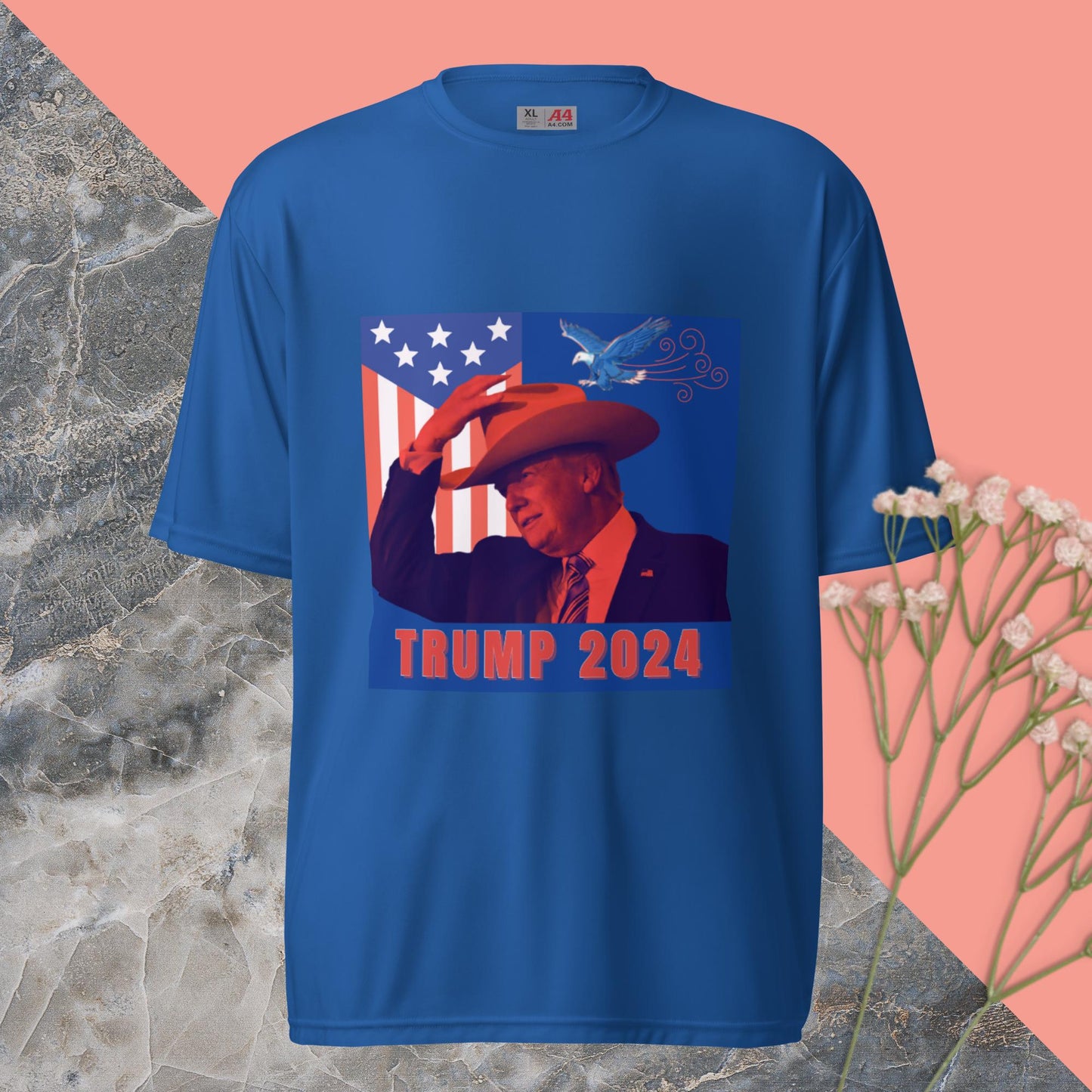 "Trump 2024" Patriotic Cowboy T-Shirt MAGA Mart