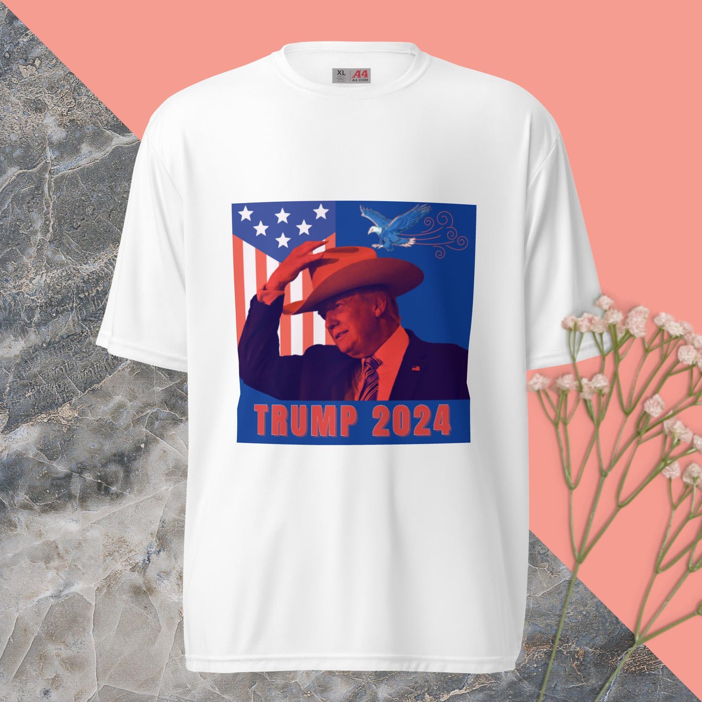 "Trump 2024" Patriotic Cowboy T-Shirt MAGA Mart