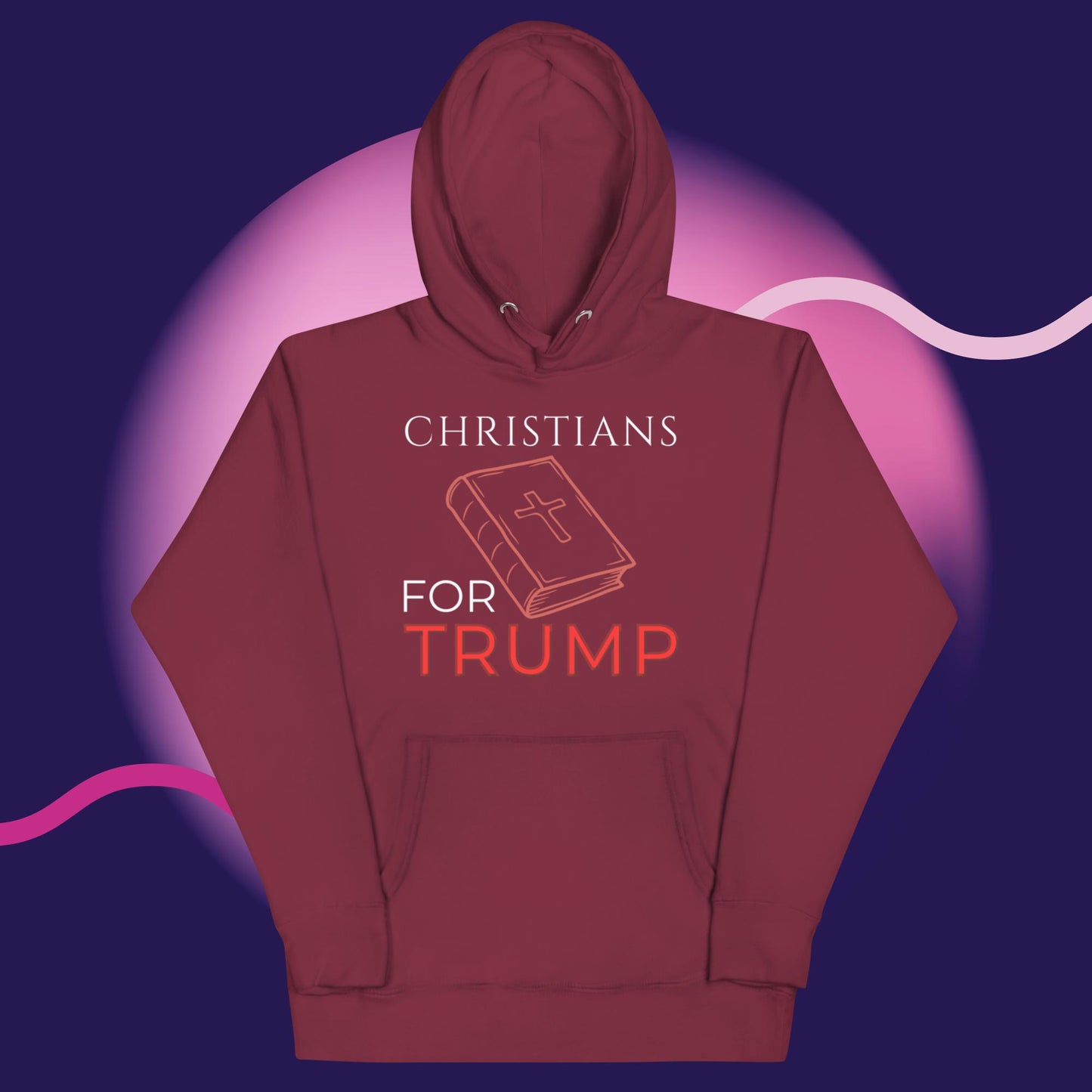 Faith & Warmth: Christians for Trump Hoodie