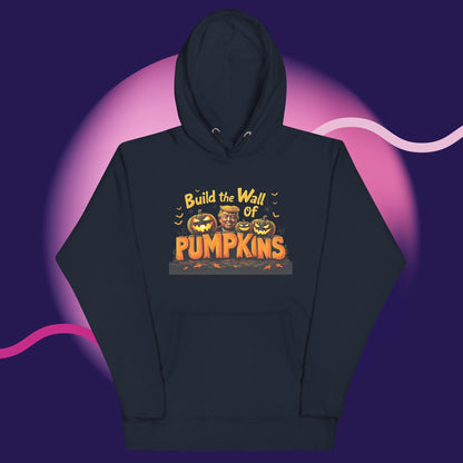 Build a Wall of Pumpkins Oversized Hoodie – Cozy, Comfy, & Creepy!